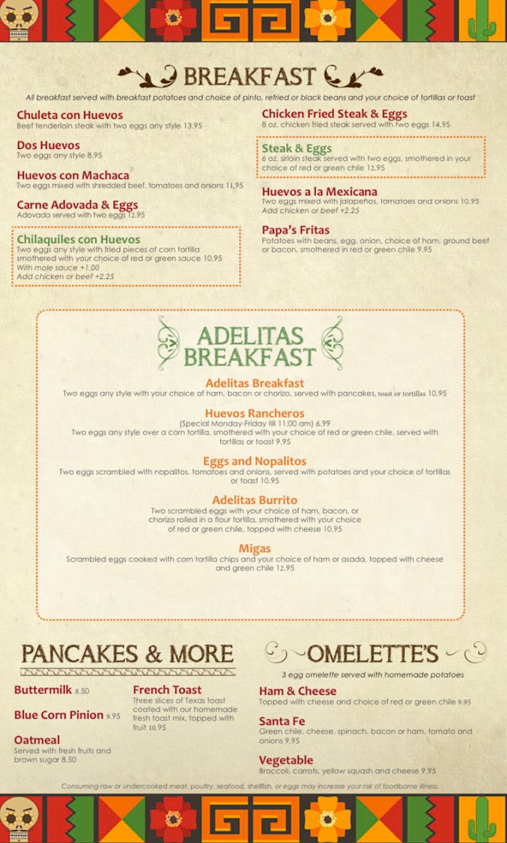 Adelitas Mexican Restaurant Menu - Image 6